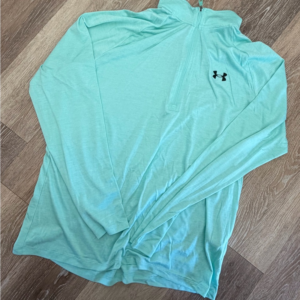 Under Armour Teal Quarter-Zip Top